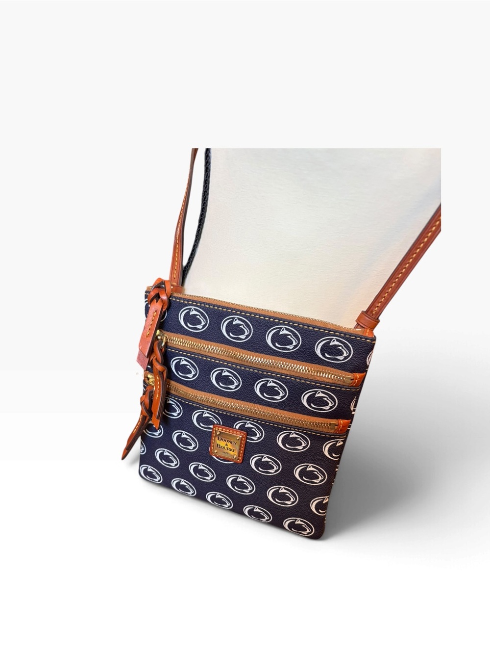 Dooney & Bourke Navy & White Penn State Nittany Lion Crossbody Bag